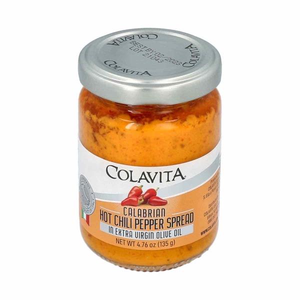 Calabrian Hot Chili Pepper Spread in Extra Virgin Olive Oil, 4.76 Oz