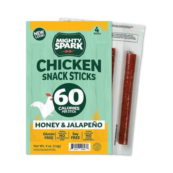 Chicken Snack Sticks, Honey & Jalapeno, 4 Oz (4 Ct)