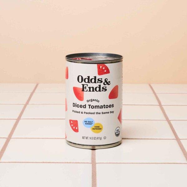 Organic Diced Tomatoes No Salt Added, 14.5 Oz