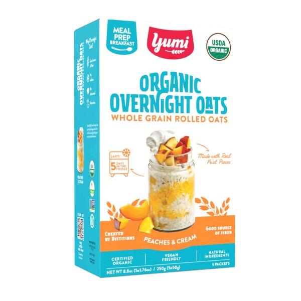 Overnight Oats, Peaches & Cream, 8.8 Oz