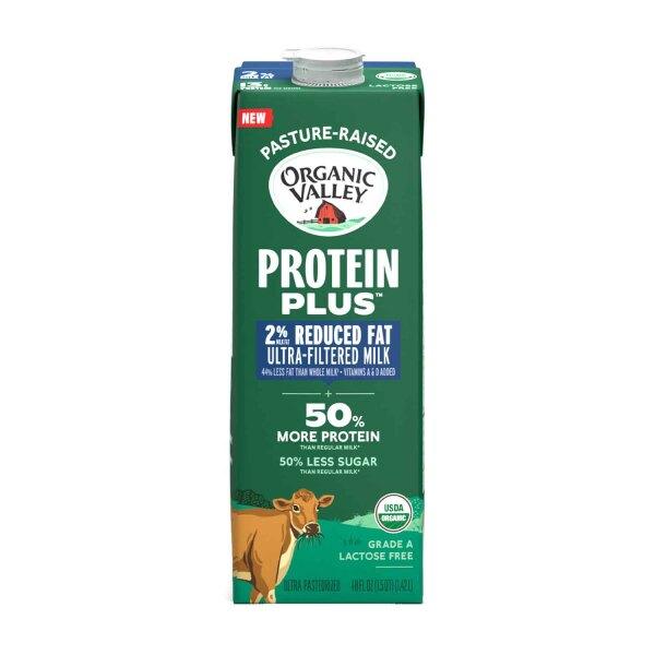 Organic Protein Plus Milk, 2%, 48 Oz