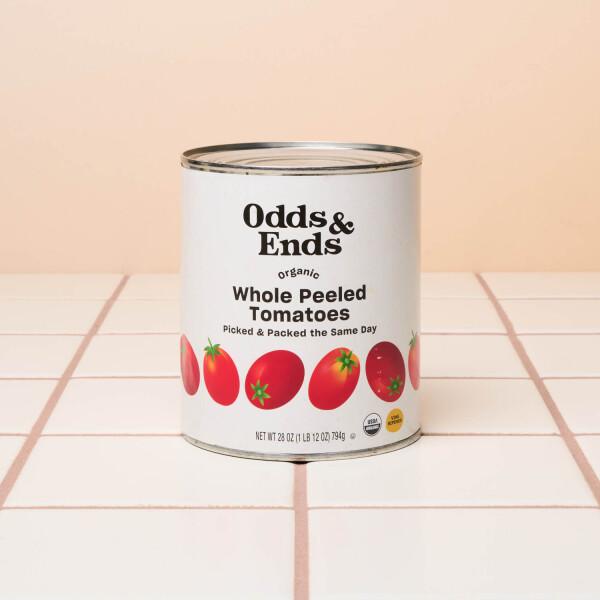 Organic Whole Peeled Tomatoes, 28 Oz