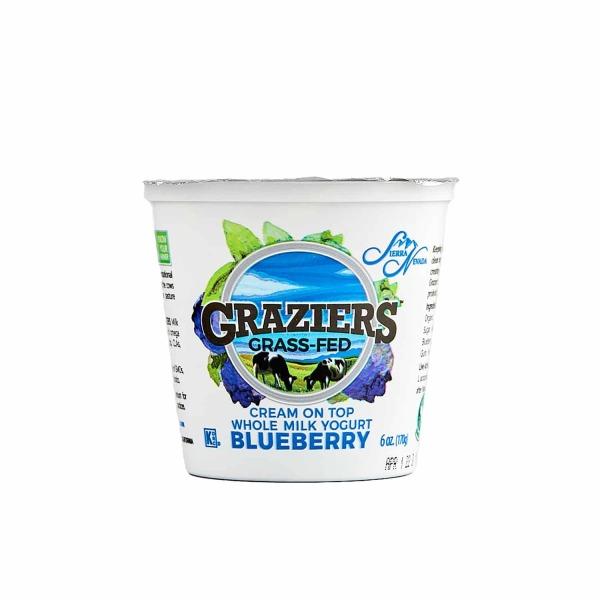 Grass-Fed Whole Milk Yogurt, Blueberry, 6 Oz