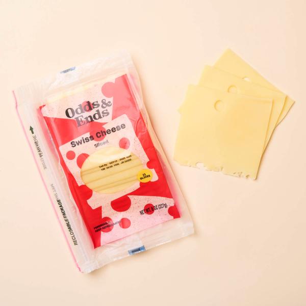 Swiss Cheese, Sliced, 8 Oz
