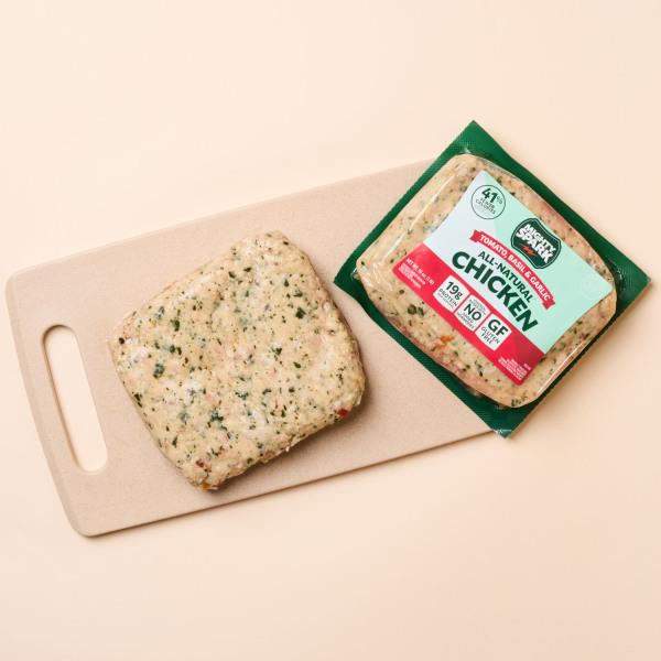 Ground Chicken, Tomato, Basil, & Garlic, 16 Oz (1 Lb)